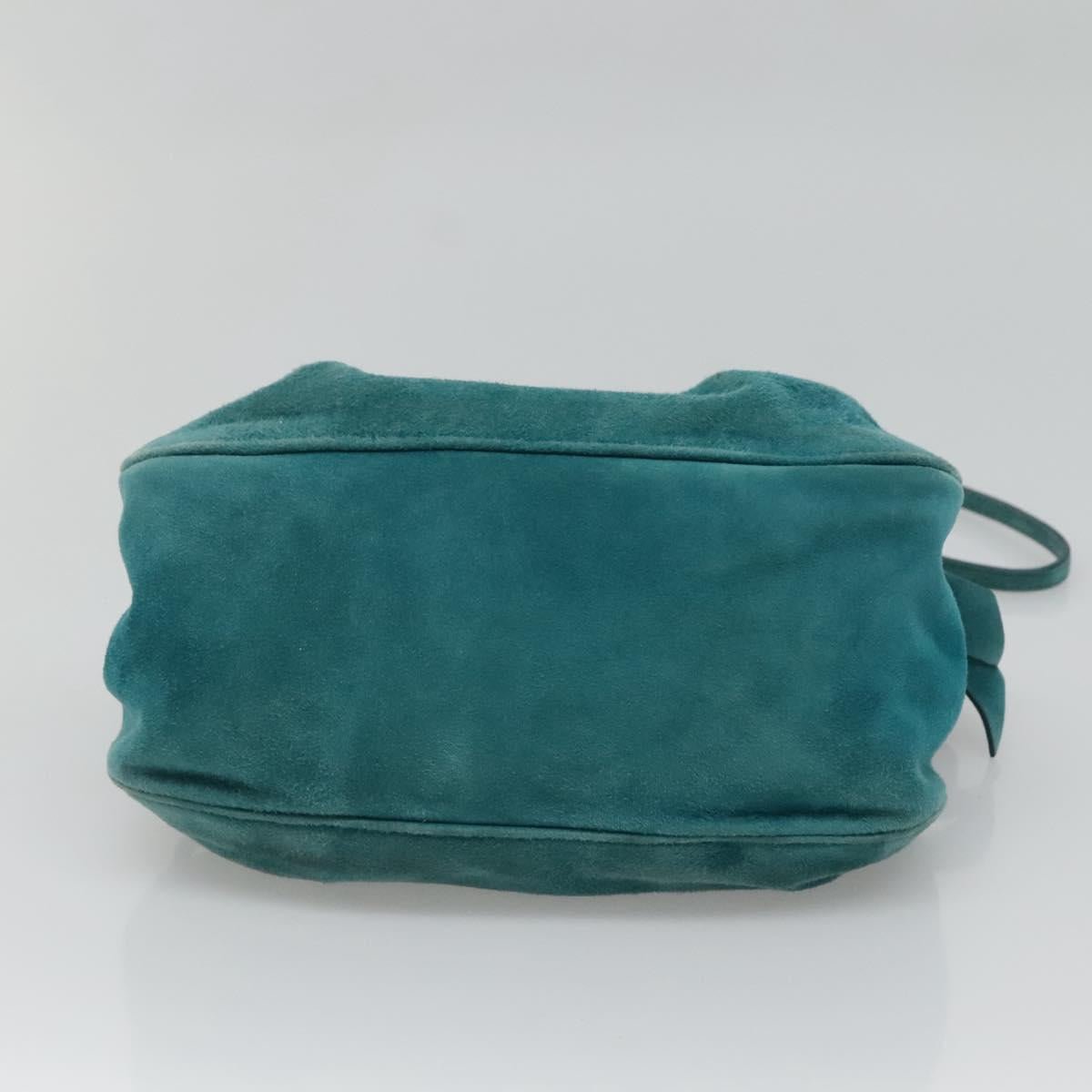 Miu Miu – Borsa a tracolla in pelle scamosciata blu - Etoilux