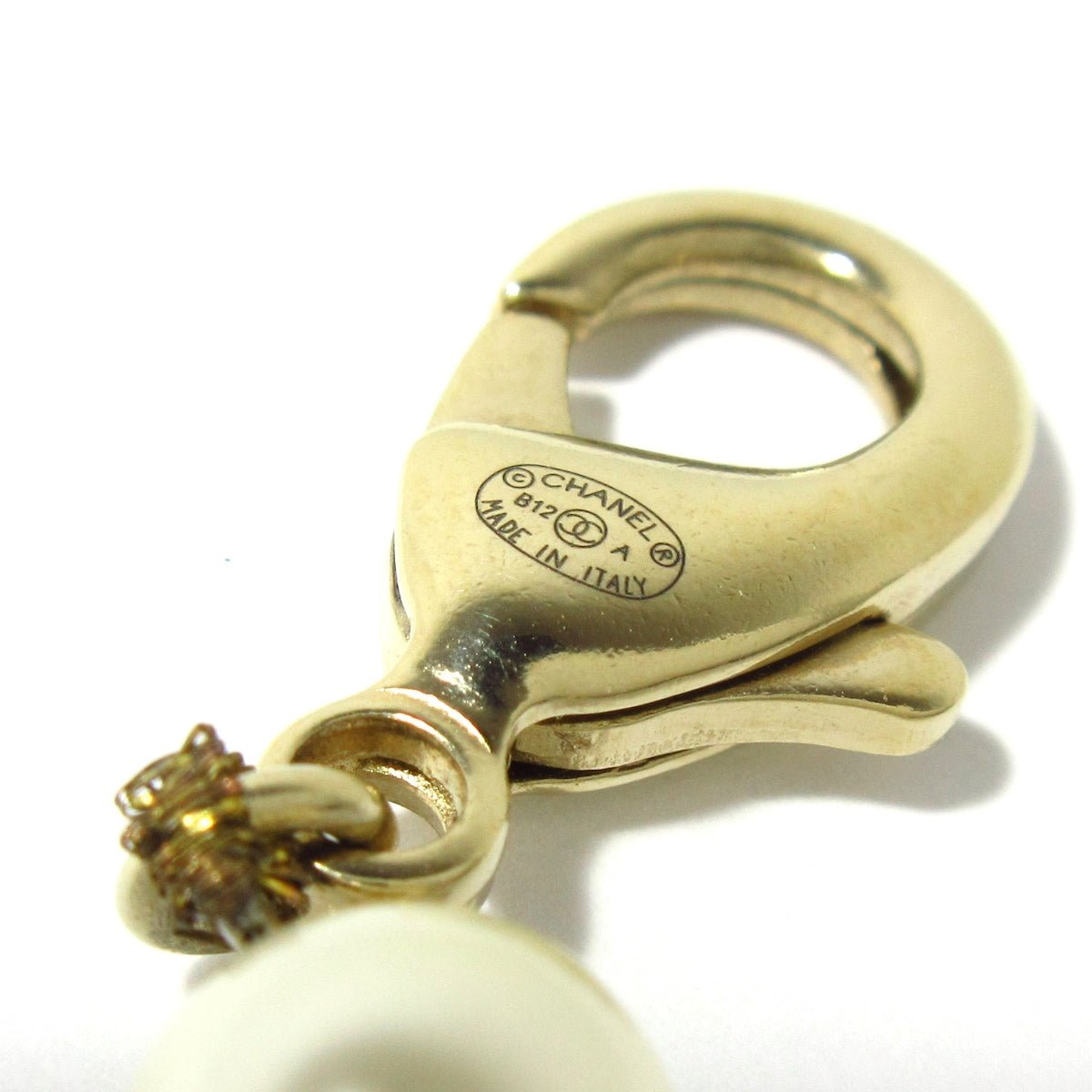 Chanel Sautoir Perle Avorio Pendente CC Bicolor Gold – Collezione 12A - Etoilux
