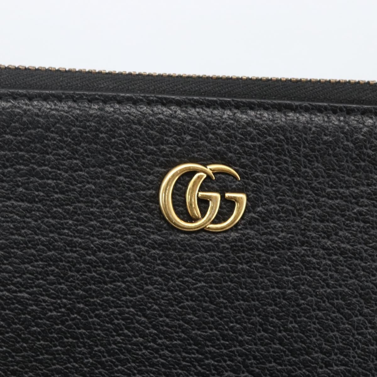 Gucci GG Marmont Pouch Pelle nera con logo GG – Pochette iconica - Etoilux