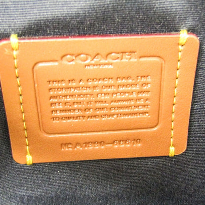 Coach Borsa tote da donna in pelle e paglia intrecciata Coach con motivo Tea Rose, beige e viola - Etoilux