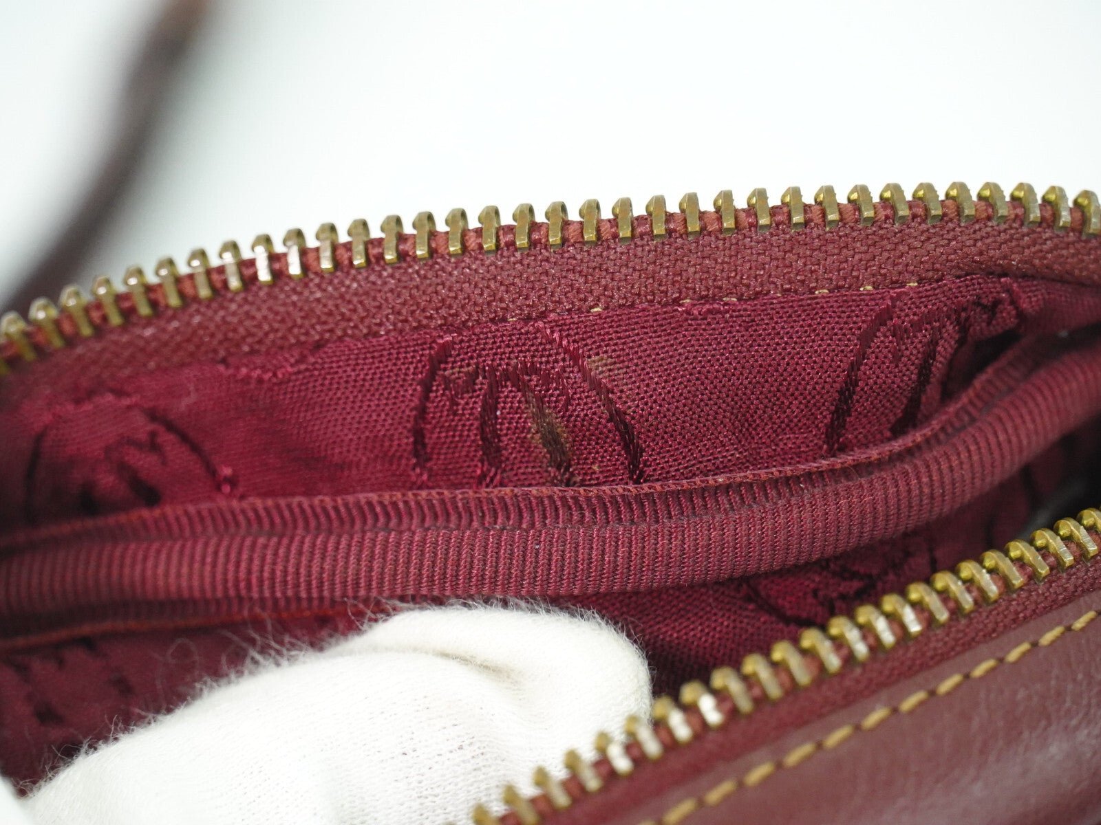 Cartier Must de Cartier Bordeaux in Pelle – Crossbody Vintage - Etoilux