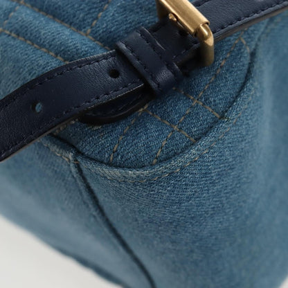 Gucci Zaino GG Marmont Pearly Small Denim Matelassé Blu – 24 cm - Etoilux