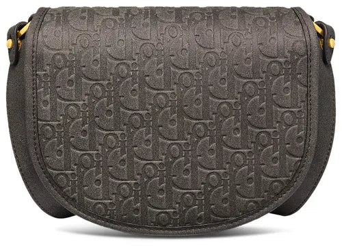 Christian Dior Gallop Flap Mini in Pelle Nera – 21 cm - Etoilux