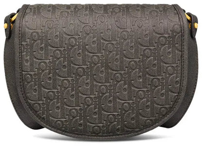 Christian Dior Gallop Flap Mini in Pelle Nera – 21 cm - Etoilux