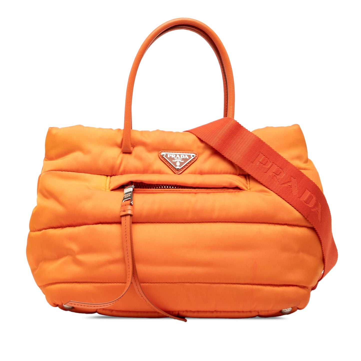 Prada Bomber Tessuto Nylon – Arancio | Con Sacchetto e Carta di Autenticità - Etoilux