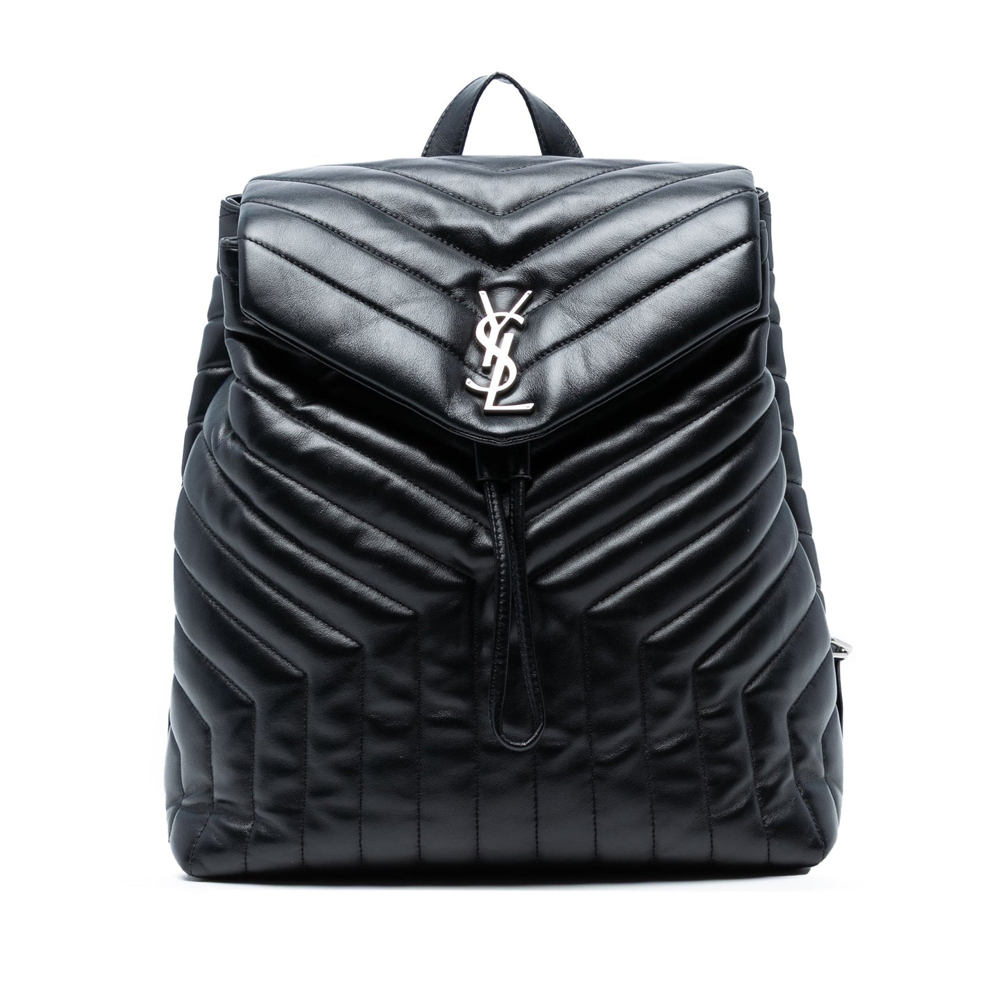 Saint Laurent – Zaino Loulou Medio in Pelle Matelassé con Monogramma (2017) - Etoilux