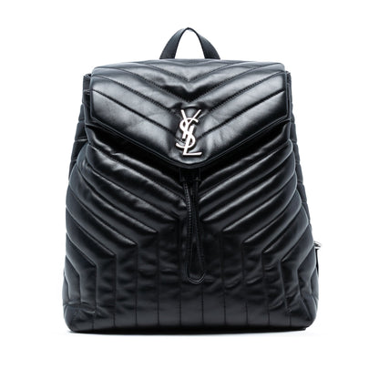 Saint Laurent – Zaino Loulou Medio in Pelle Matelassé con Monogramma (2017) - Etoilux