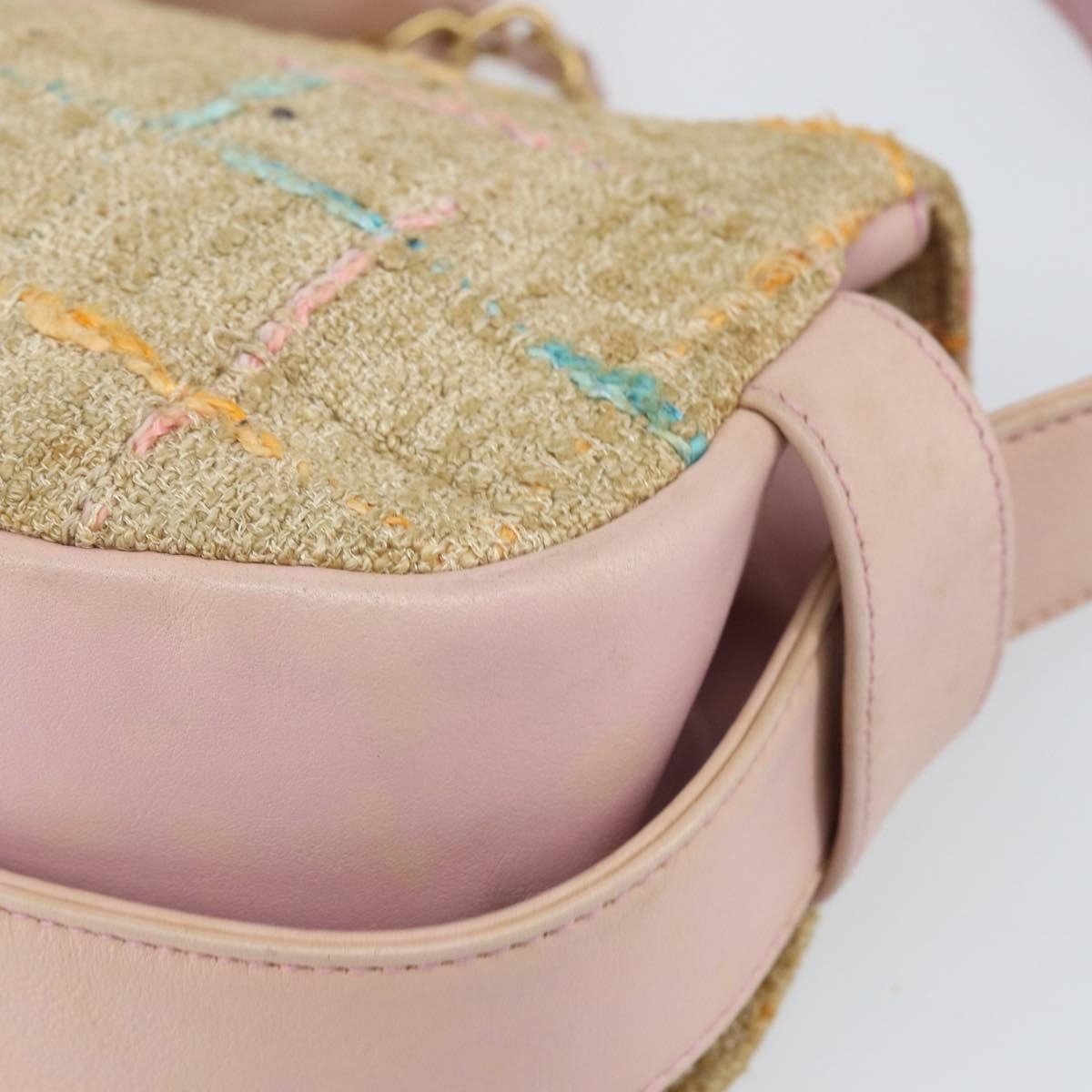 Chanel Chocolate Bar 2.55 in Tweed Multicolore – Beige/Rosa - Etoilux