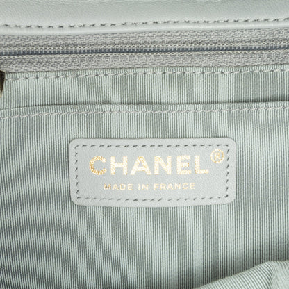 Chanel Flap Bag con Tracolla in Pelle Trapuntata – Grigio | 2020 - Etoilux