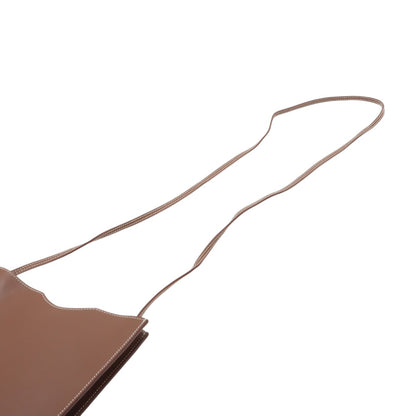 Hermès Onimaïtou Pochette Pelle di Vitello Marrone Naturale 2001 – 16 cm - Etoilux