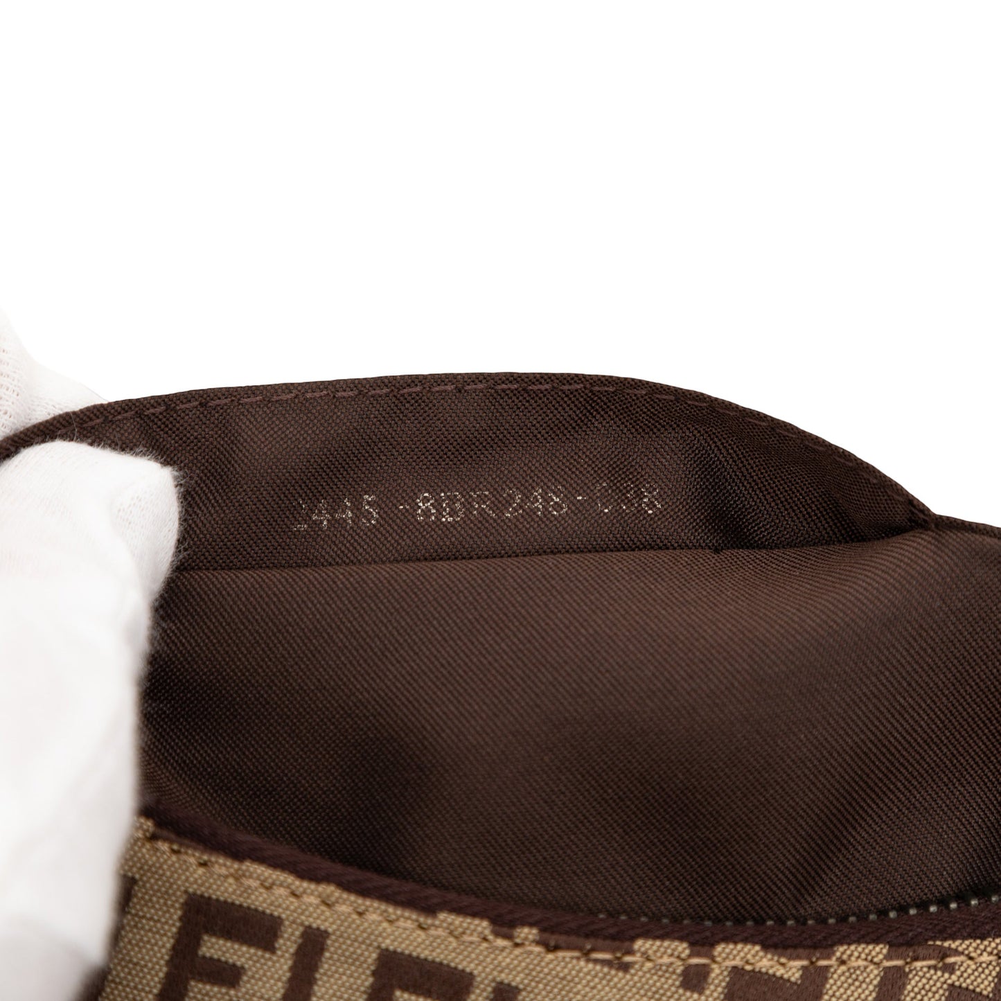 Fendi Oyster Bag Tela Zucchino Marrone Vintage – 23 cm - Etoilux