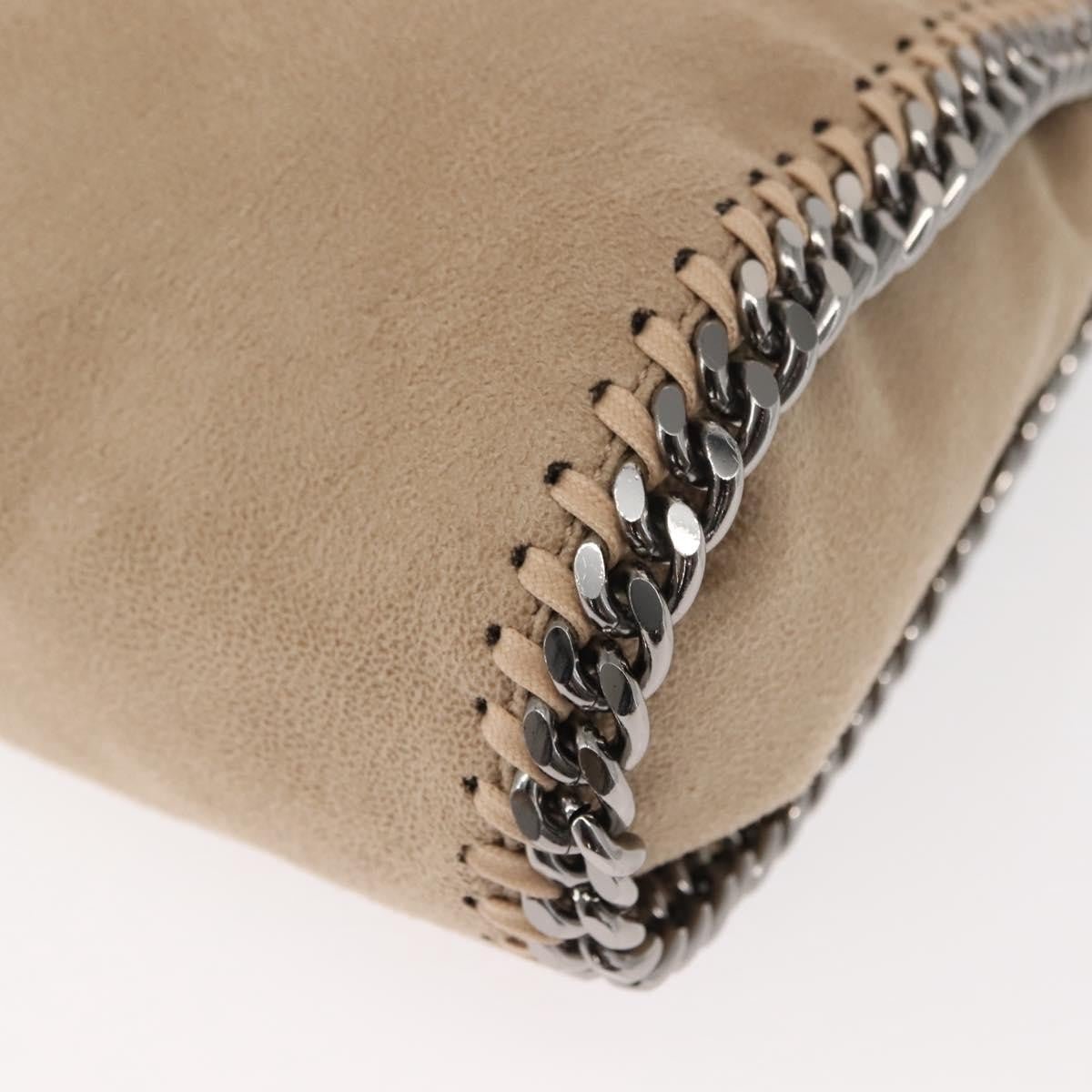 Stella McCartney Falabella Fold-Over Beige – Catena Canna di Fucile · 24 cm - Etoilux