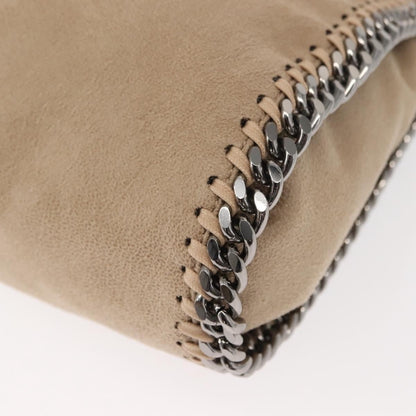 Stella McCartney Falabella Fold-Over Beige – Catena Canna di Fucile · 24 cm - Etoilux
