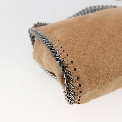 Stella McCartney Falabella Fold Over Shaggy Tiny – Beige / 18 cm - Etoilux