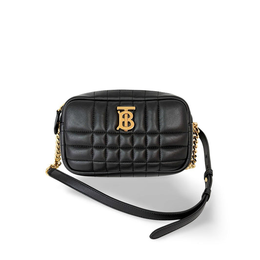 Burberry Lola Camera Bag Small Agnello Trapuntato Nera