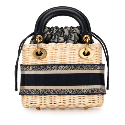 Dior Mini Oblique Wicker Lady Dior - Etoilux