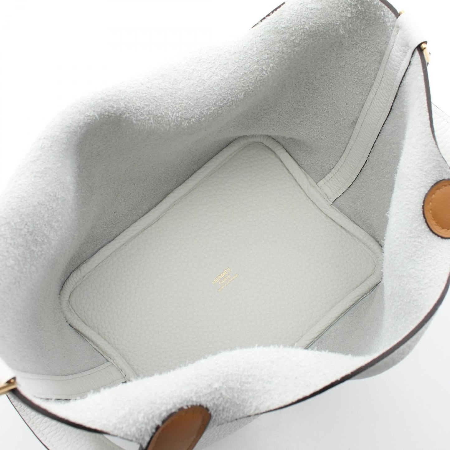 Hermès Picotin Lock 18 Taurillon Clemence Blanc – Hardware Or - Etoilux