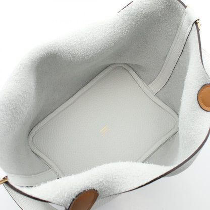 Hermès Picotin Lock 18 Taurillon Clemence Blanc – Hardware Or - Etoilux