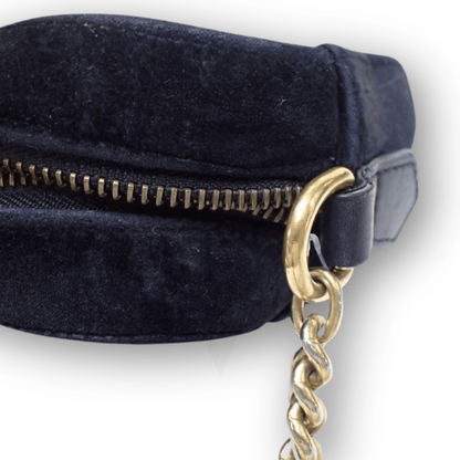 Gucci – GG Marmont Flap Bag in velluto matelassé con cristalli (misura media) - Etoilux