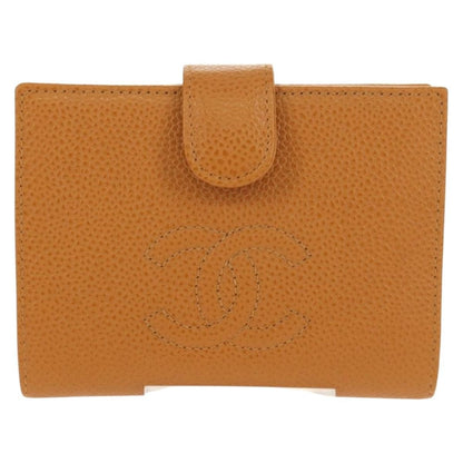 Chanel Timeless CC Portafoglio Compatto Caviar Caramello 2003 – 12 cm - Etoilux
