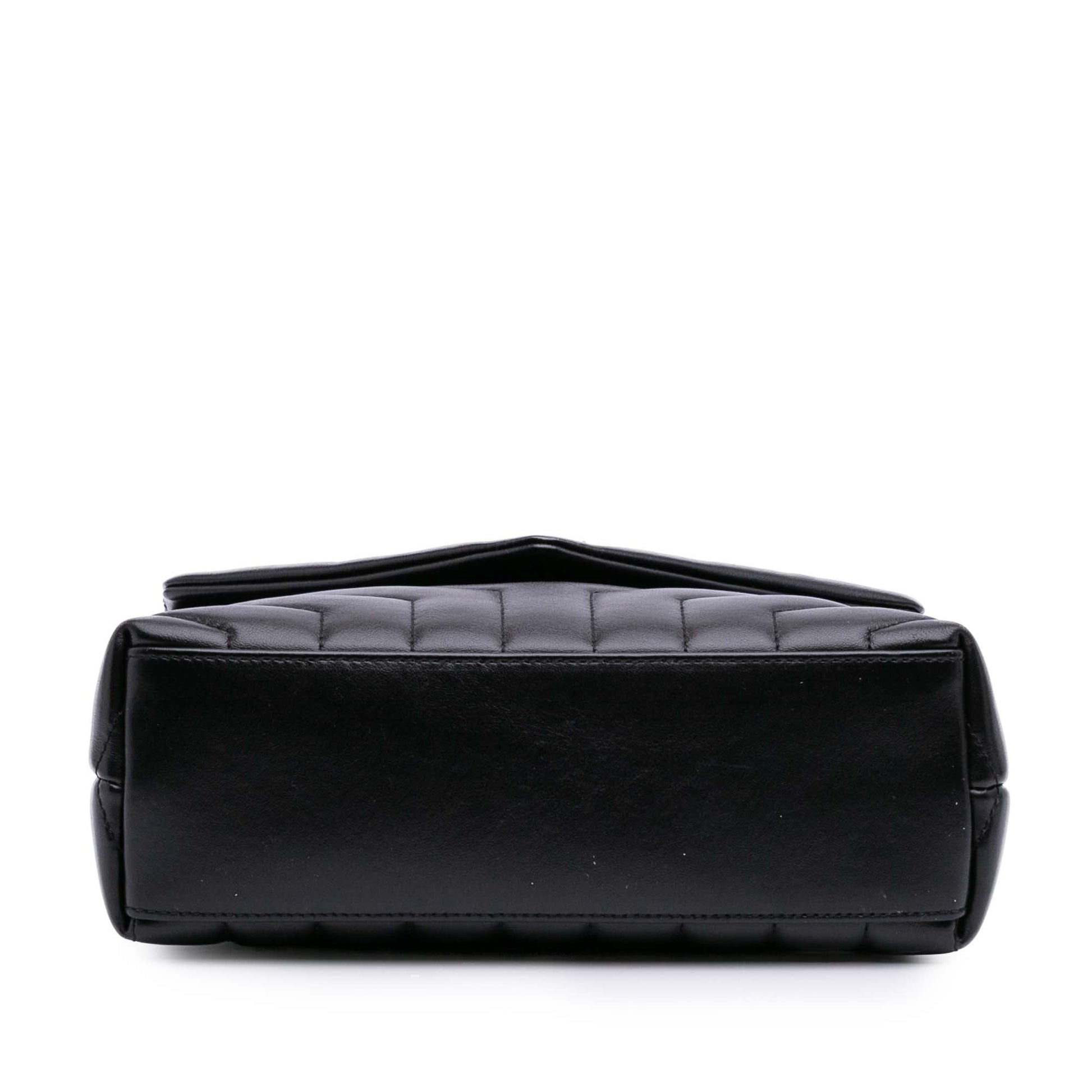 Saint Laurent Piccola borsa a tracolla LouLou in pelle di vitello con monogramma - Etoilux