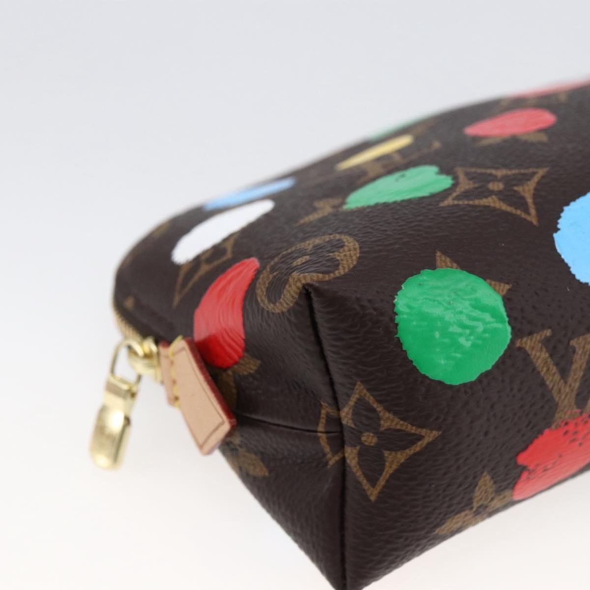 Louis Vuitton × Yayoi Kusama Cosmetic Pouch Tela Monogram Pois Dipinti 2023 - Etoilux