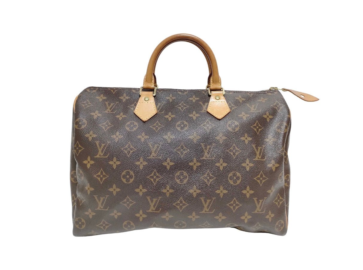 Louis Vuitton Speedy 35 Monogram vista frontale e posteriore, 1999 USA