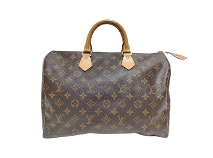 Louis Vuitton Speedy 35 Monogram vista frontale e posteriore, 1999 USA