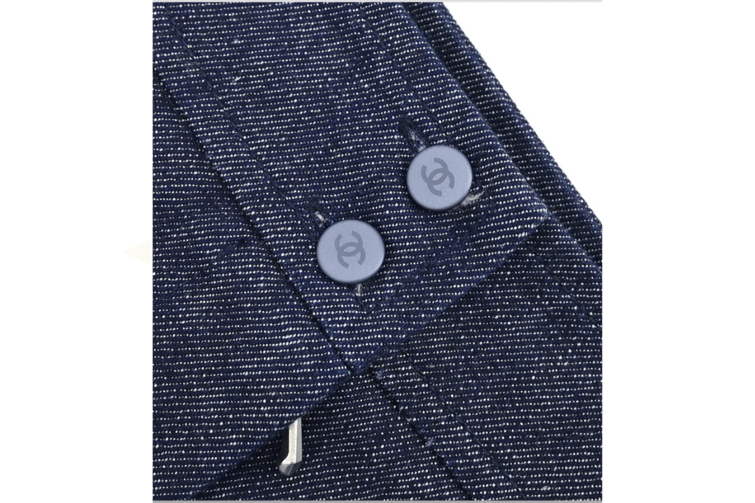CHANEL – Gonna in denim indaco 99P – Taglia 36 - Etoilux