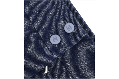 CHANEL – Gonna in denim indaco 99P – Taglia 36 - Etoilux