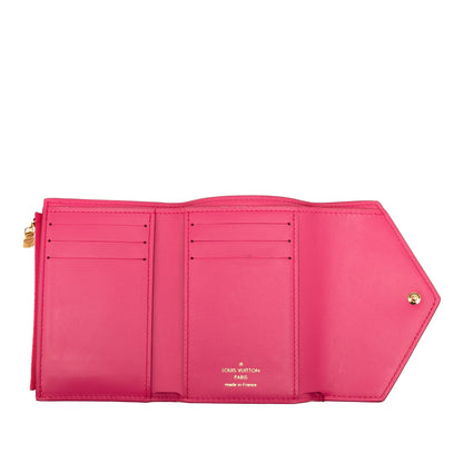 Louis Vuitton – Portafoglio Victorine Nanogram in pelle rosa - Etoilux