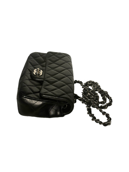 Chanel Classic Single Flap – Pelle trapuntata nera - Etoilux