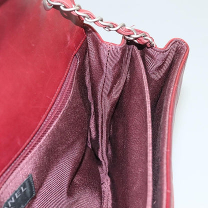 Chanel Chocolate Bar Reissue Flap Pelle di Agnello Rosso – 31 cm - Etoilux
