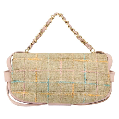 Chanel Chocolate Bar 2.55 in Tweed Multicolore – Beige/Rosa - Etoilux
