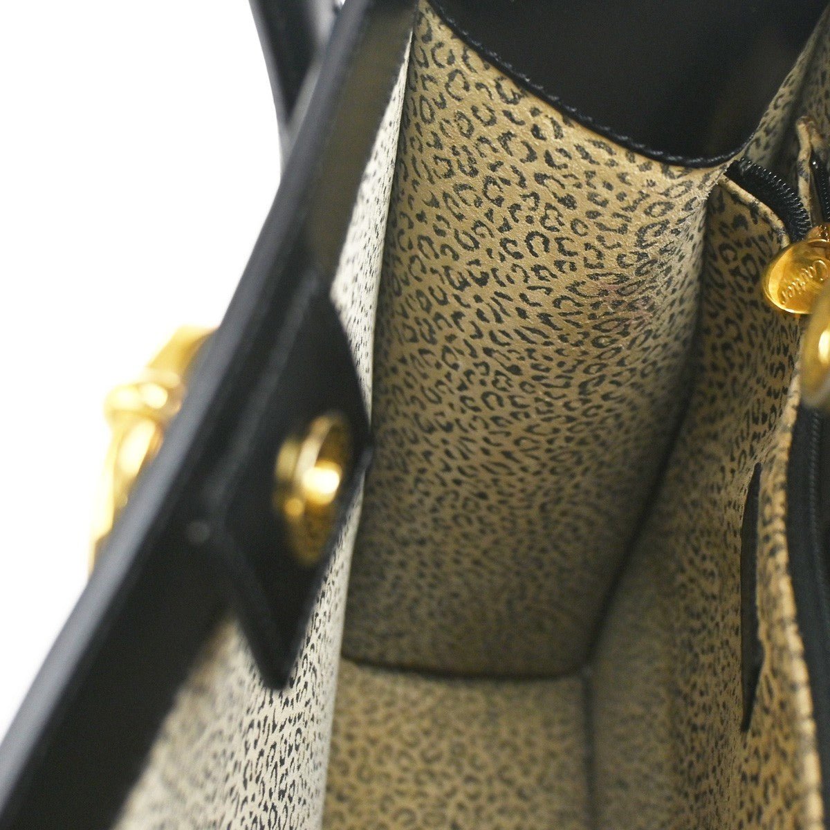 Cartier Panthère Tote Pelle Box Nera Hardware Oro – Vintage - Etoilux