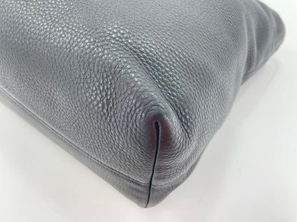 Prada Tote Convertibile Vitello Daino Nera Hardware Oro - Etoilux