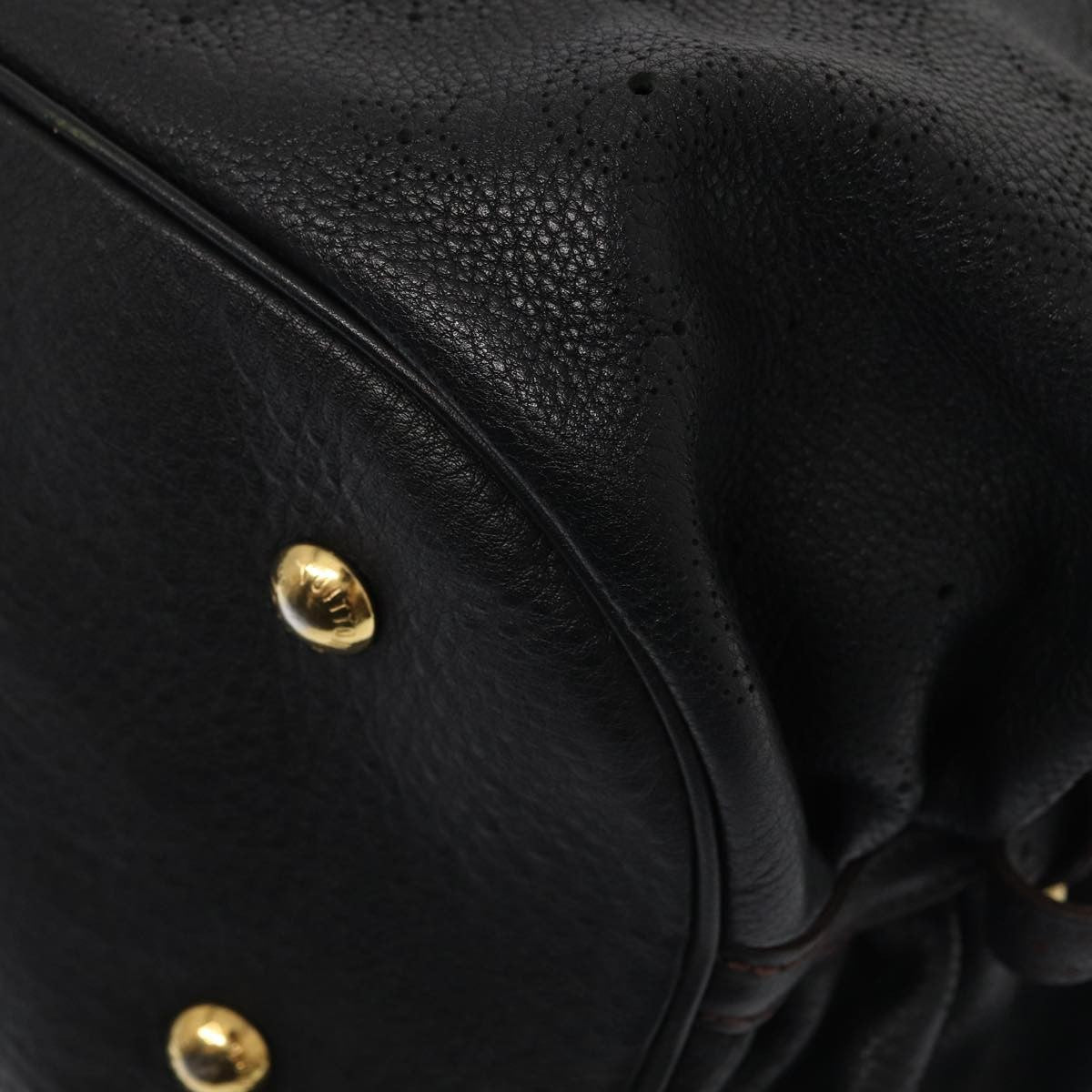 Louis Vuitton Mahina XL Hobo Pelle Perforata Nera — 2008 - Etoilux