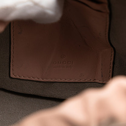 Gucci GG Marmont Mini Bucket Bag in pelle matelassé rosa cipria – 2016/2025 - Etoilux