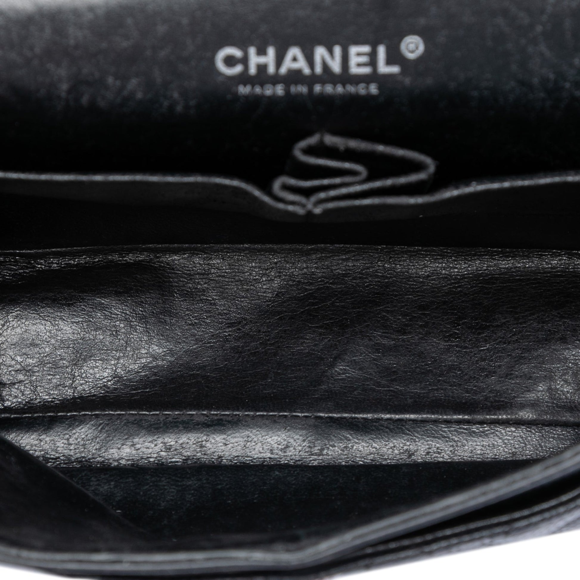 Chanel Classic Double Flap Medium – Pelle Caviar Nera, Hardware Silver - Etoilux