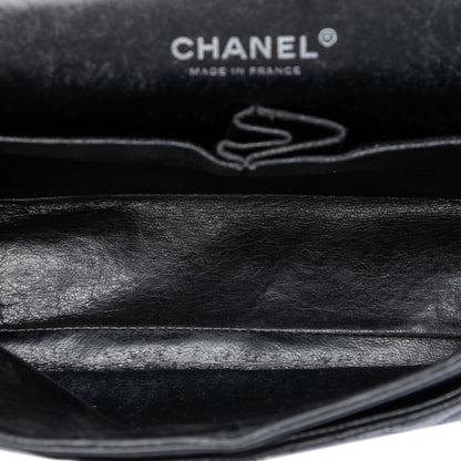 Chanel Classic Double Flap Medium – Pelle Caviar Nera, Hardware Silver - Etoilux