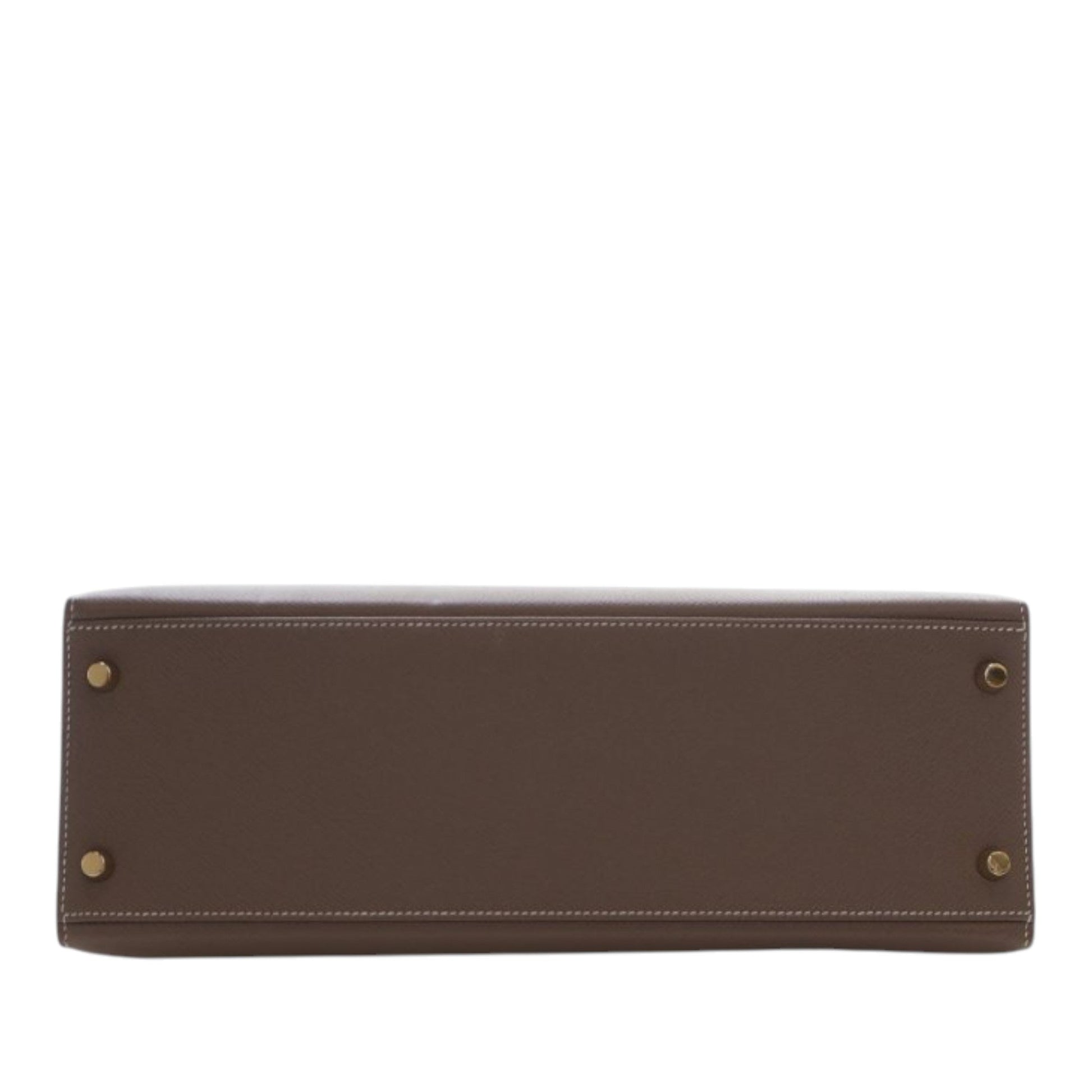 Hermès Kelly Sellier 32 Pelle Epsom Etoupe Hardware Oro 2015 – 32 cm - Etoilux