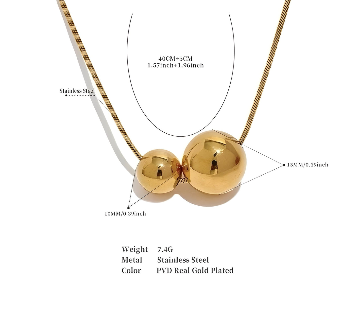 BEHI PERIN NECKLACE - Etoilux