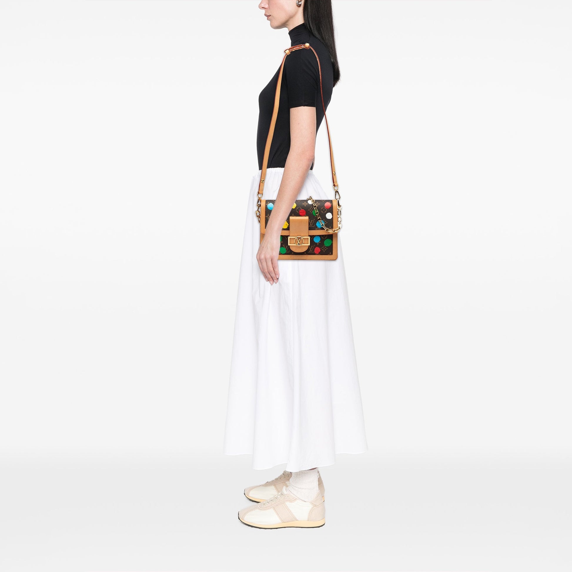 Louis Vuitton x Yayoi Kusama Dauphine MM Monogram Painted Dots – 2023 - Etoilux