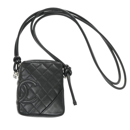 Chanel Cambon Pochette Pelle Trapuntata Nera – 12 cm - Etoilux