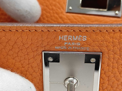 Hermès Kelly Retourne 28 Clémence Orange Palladium – 2010 - Etoilux
