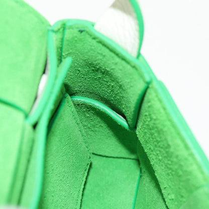Bottega Veneta Cassette Mini Maxi Intrecciato Bianco/Verde – 12 cm - Etoilux