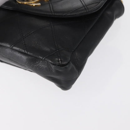 Chanel Vintage CC Flap Belt Bag in Agnello Trapuntato – Nero - Etoilux