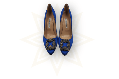 Manolo Blahnik – Hangisi Pumps in satin - Etoilux