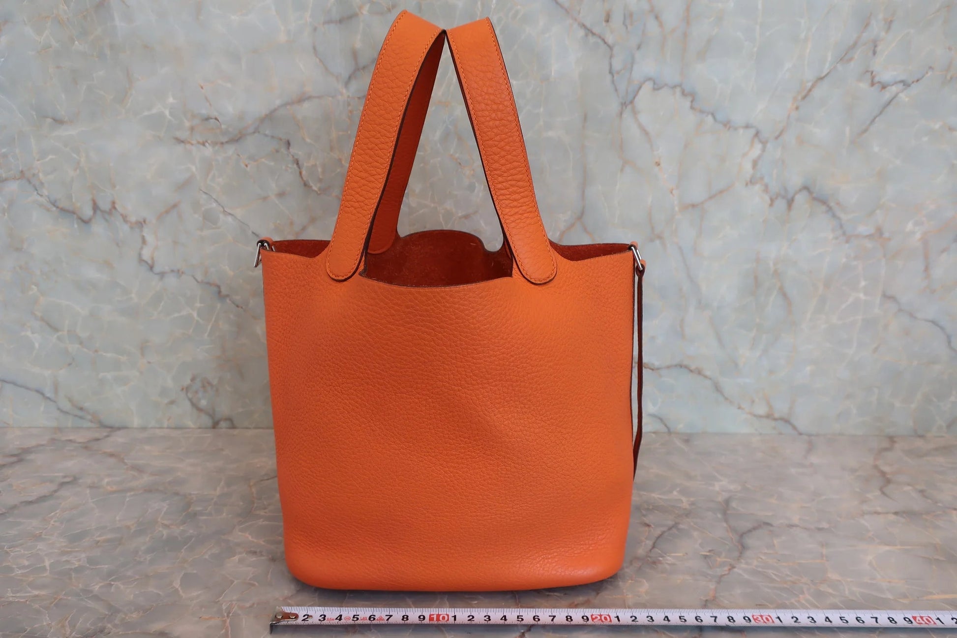 Hermès Picotin Lock MM Pelle Clemence Orange – Hardware Palladio - Etoilux