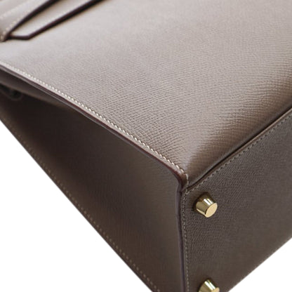 Hermès Kelly Sellier 32 Pelle Epsom Etoupe Hardware Oro 2015 – 32 cm - Etoilux
